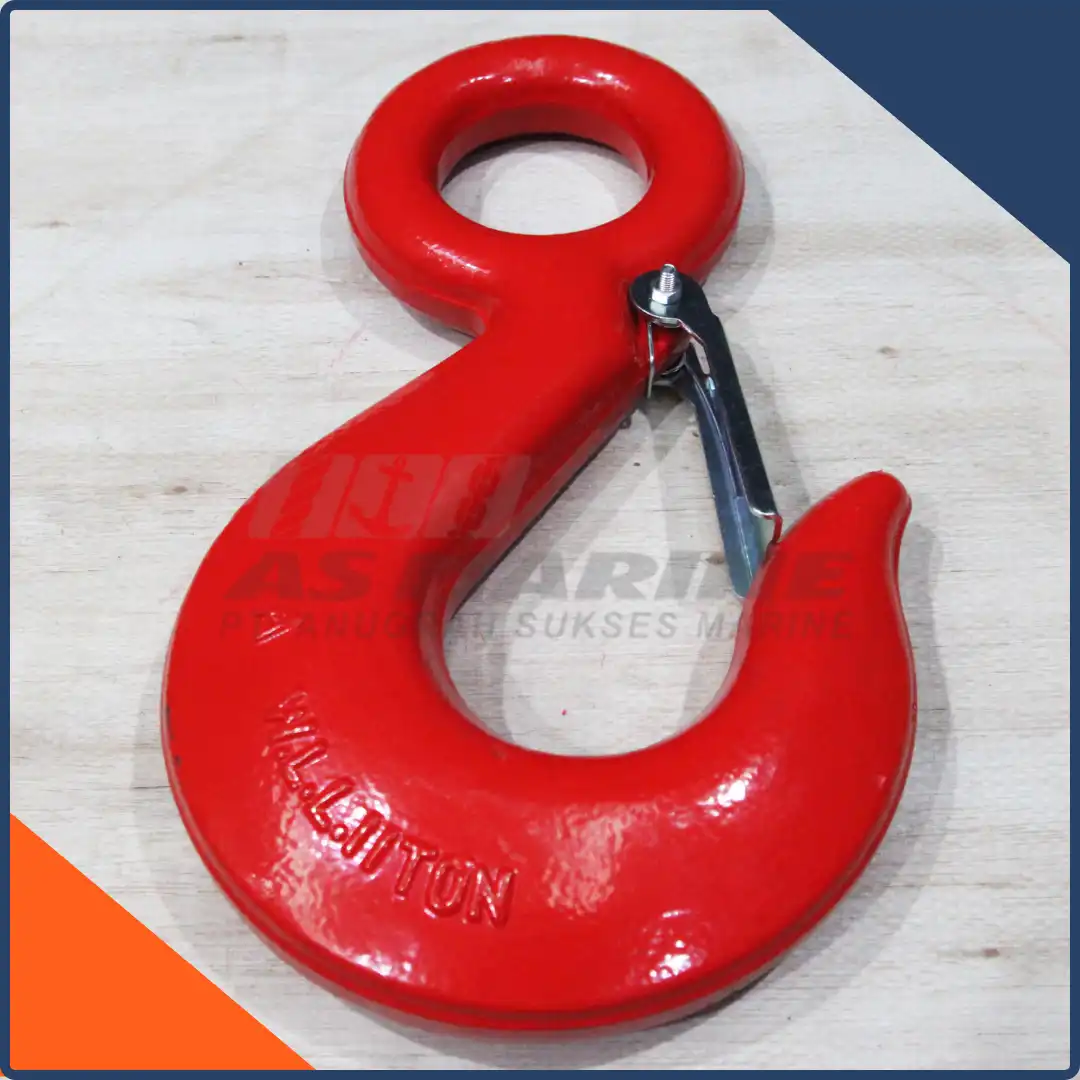 Toprig Hook Eye / Kait / Gancu with Safety Latch Kit 11 Ton Alloy